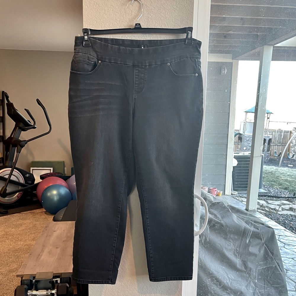 Dress Barn Black Straight Leg Jeans